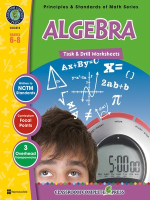 cover image of Algebra - Task & Drill Sheets